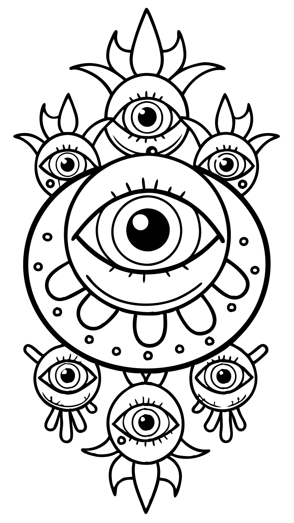 eyeball coloring pages